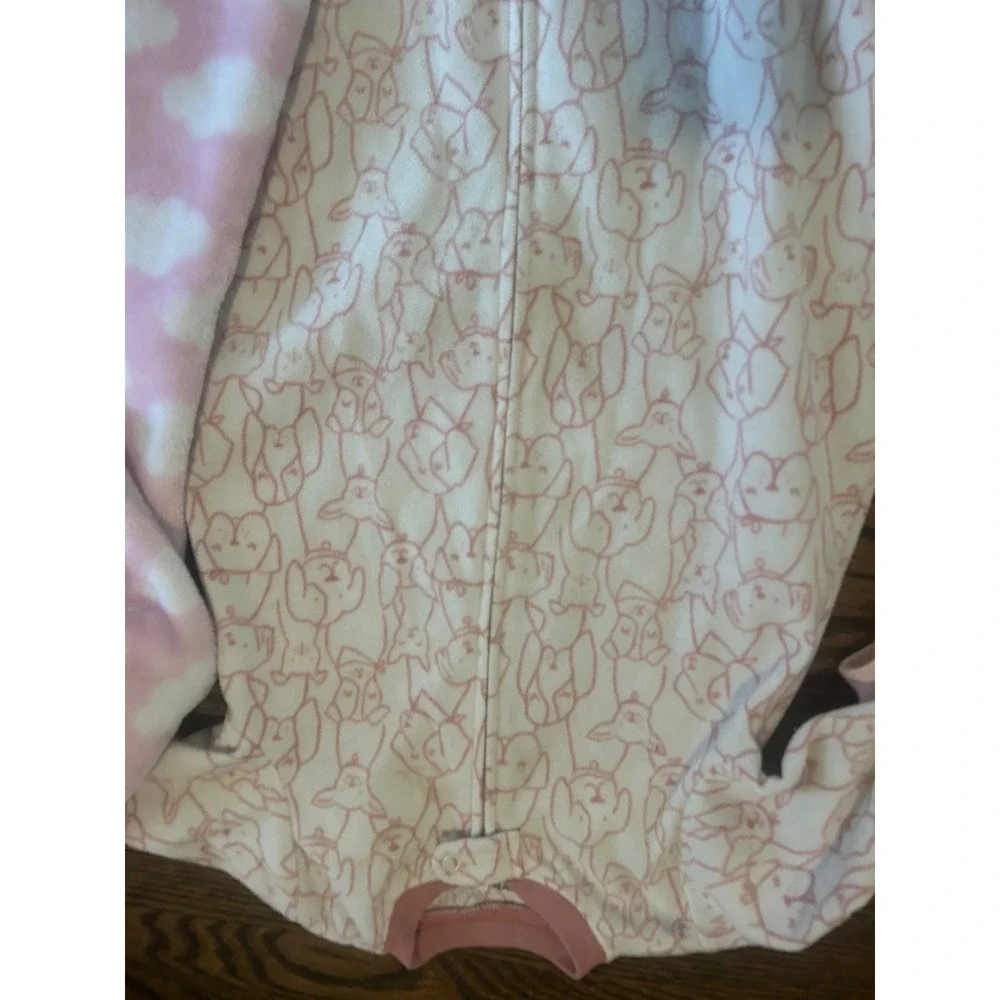 Carter's Hudson Baby Fleece Sleep Sack‎ Bundle Giraffe Dog Cloud Pink White 0-6M